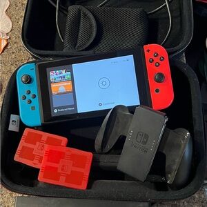 Nintendo Switch system 
Includes case